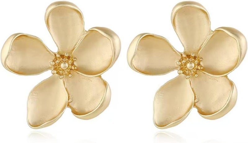 EXPHAIN Irregular Petal Earring For Women Stainless Steel Unique Statement Flower Dangle Earrings Trendy Jewelry Gift - Image 1